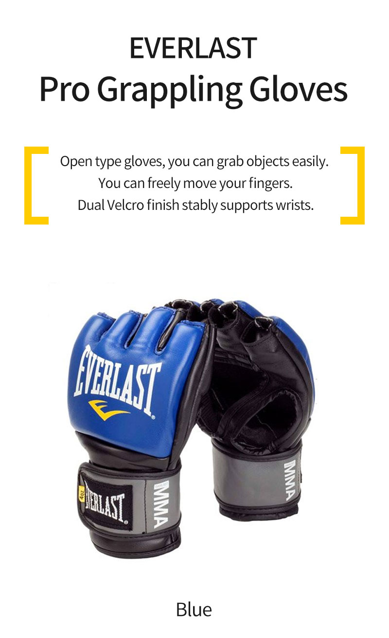 激安単価で Blue - Gloves Grappling Pro EVERLAST] / eBay | XL ボクシング